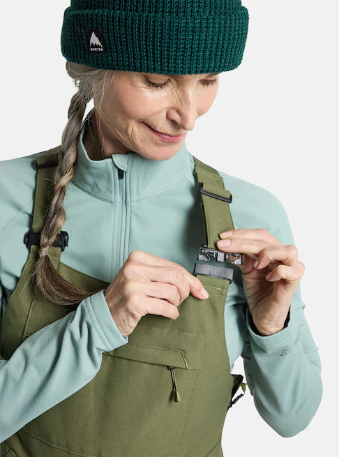 Burton - Women's Avalon Bib 2L (Short) - Forest Moss