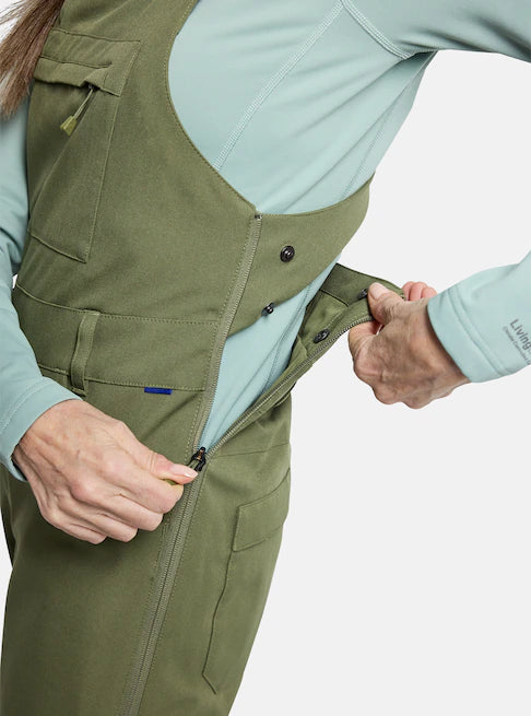 Burton - Women's Avalon Bib 2L (Short) - Forest Moss