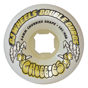 OJ Wheels - Double Duro Chubbies Wheels 101a / 95a - White