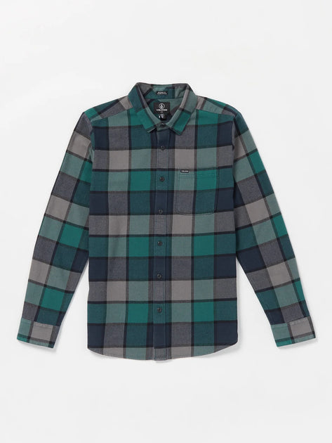 Welcome Lair Woven Plaid Thermal Shirt - Olive