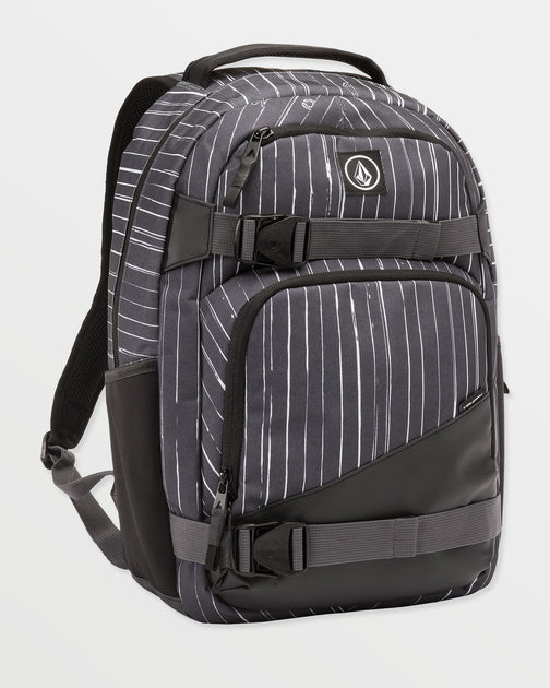 Volcom - Grindstone Skate Backpack - Black / White – Board Of Missoula