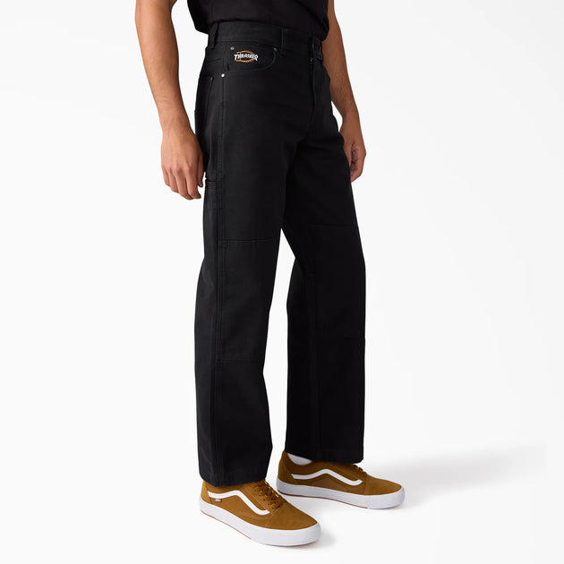 KNEE DOUBLE THRASHER ディッキーズ PANT Dickies x Magazine Thrasher Pant Knee Double Duck Brown 34 スケートボード