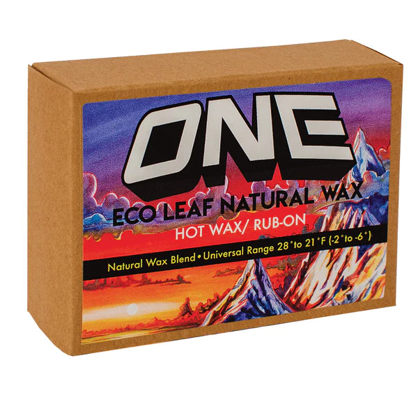 One Ball Jay - Eco Leaf Natural Plant Based Wax 100G Snowboard Wax