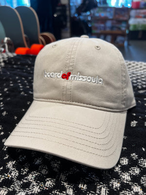 Board of Missoula - Stitched Dad Hat - Beige