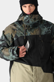 686 - Mens Geo Insulated Jacket - Cypress Green Hemisphere Colorblock