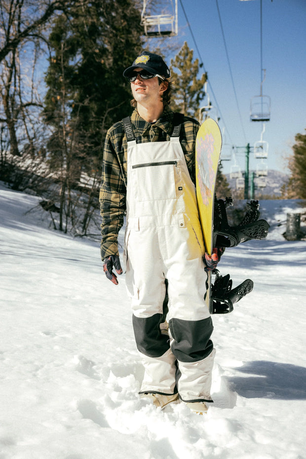 686 - Mens Hot Lap Insulated Bib - Limestone Colorblock