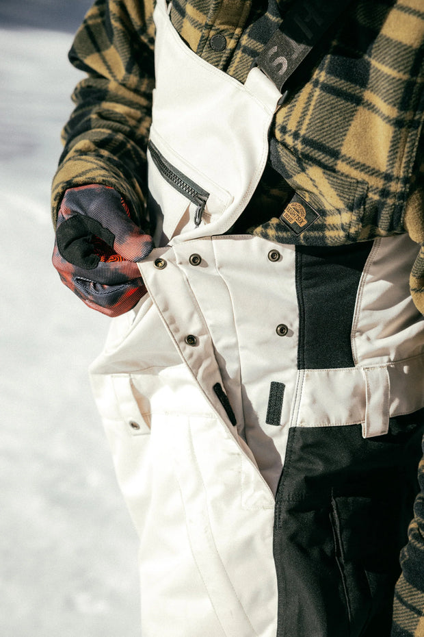 686 - Mens Hot Lap Insulated Bib - Limestone Colorblock