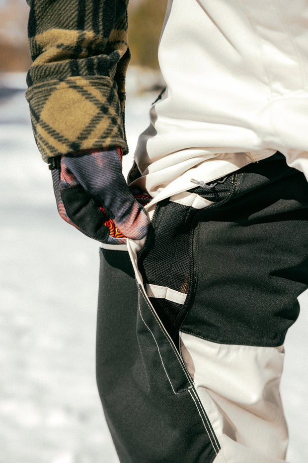 686 - Mens Hot Lap Insulated Bib - Limestone Colorblock