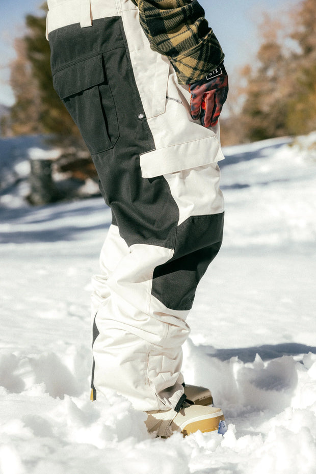 686 - Mens Hot Lap Insulated Bib - Limestone Colorblock