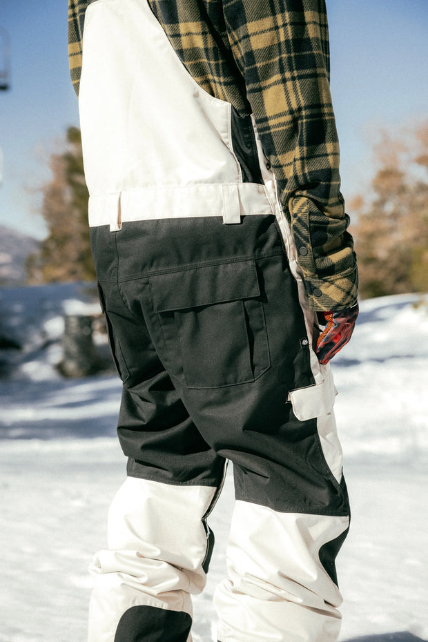 686 - Mens Hot Lap Insulated Bib - Limestone Colorblock