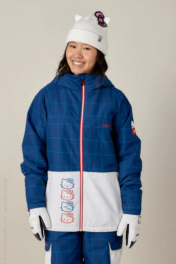 686 - Women's Athena Insulated Jacket - Hello Kitty Grid Colorblock