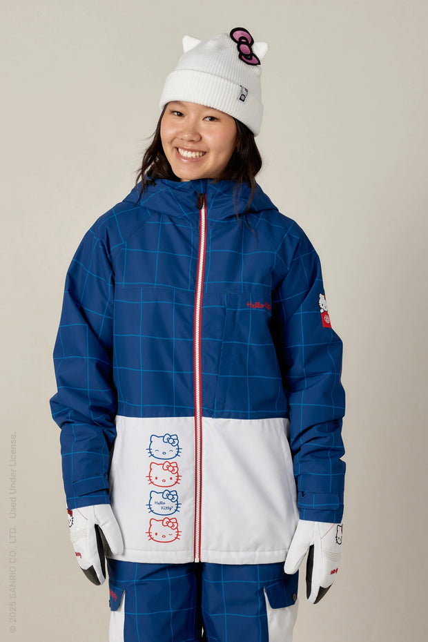 686 - Women's Athena Insulated Jacket - Hello Kitty Grid Colorblock