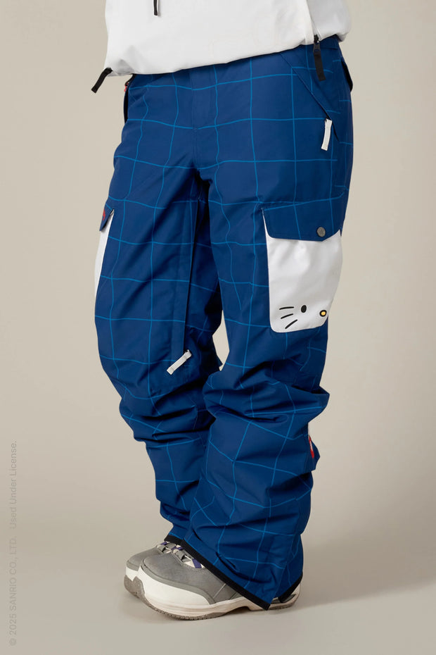 686 - Women's Aura Insulated Cargo Pant - Hello Kitty Grid Colorblock