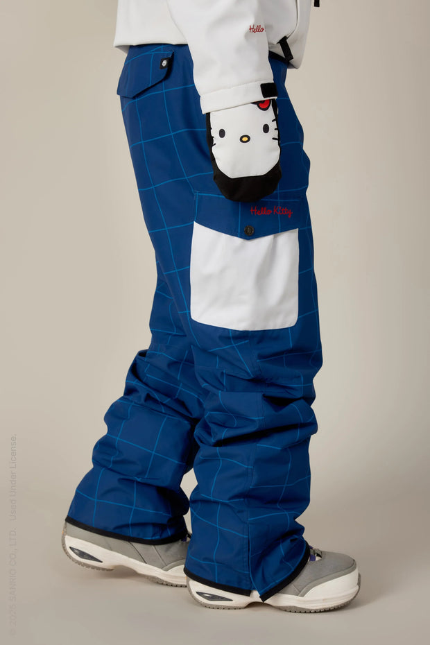 686 - Women's Aura Insulated Cargo Pant - Hello Kitty Grid Colorblock