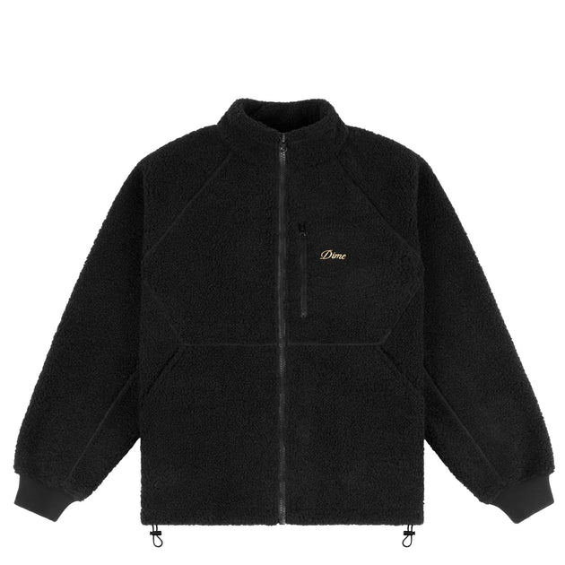 Dime - Polar Fleece Sherpa Zip - Black – Board Of Missoula