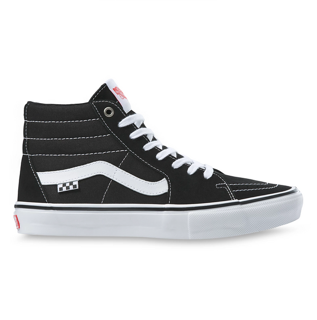Vans Skate Sk8 Hi Black White Board Of Missoula