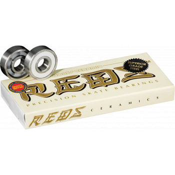 BONES® CERAMIC SUPER REDS® Skateboard Bearings (8 pack) - Board Of Missoula