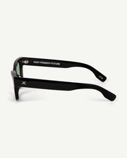 Decade - Milton 60s Sunglasses - Gloss Black / Green