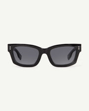 Decade - Milton 60s Sunglasses - Gloss Black / Grey - POLARIZED