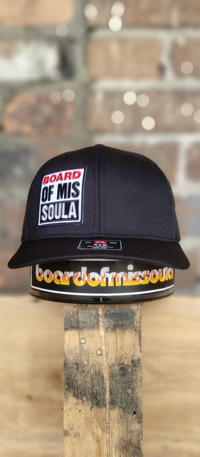 Board of Missoula - Vision Patch Mesh Trucker Hat - Black