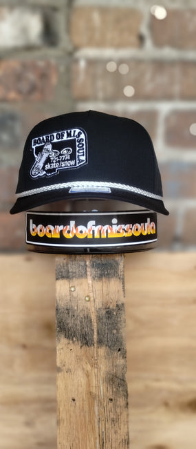Board of Missoula - Crimestoppers 5 Panel Hat - Black