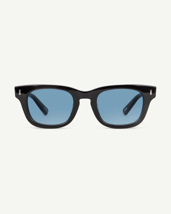 Decade - Earl 50s Sunglasses - Gloss Black / Blue