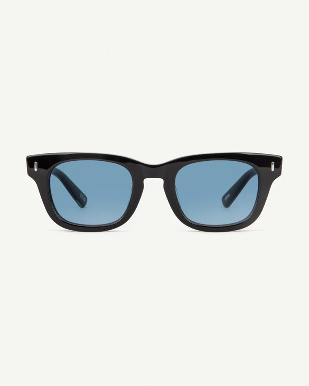 Decade - Earl 50s Sunglasses - Gloss Black / Blue