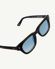 Decade - Earl 50s Sunglasses - Gloss Black / Blue
