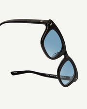Decade - Earl 50s Sunglasses - Gloss Black / Blue