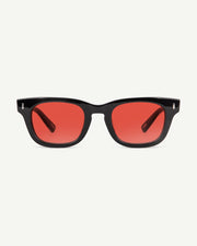 Decade - Earl 50s Sunglasses - Gloss Black / Red