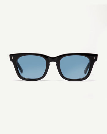 Decade - Big Earl 50s Sunglasses - Gloss Black / Blue
