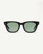 Decade - Big Earl 50s Sunglasses - Gloss Black / Green