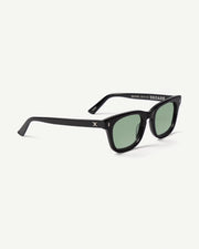 Decade - Big Earl 50s Sunglasses - Gloss Black / Green