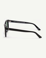 Decade - Big Earl 50s Sunglasses - Gloss Black / Green