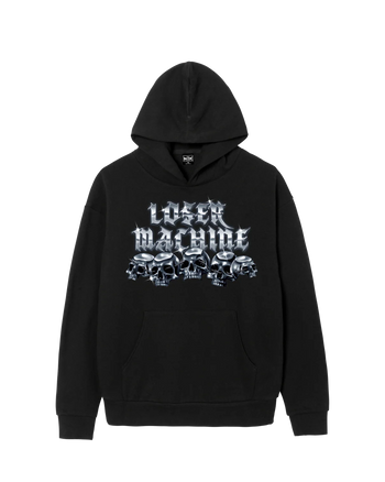 Loser Machine Company -  Crystal Skulls Hoodie - Black