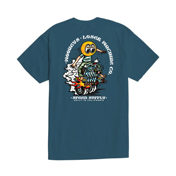 Loser Machine Company - Mooneyes Power Slide Stock T-Shirt - Harbor Blue