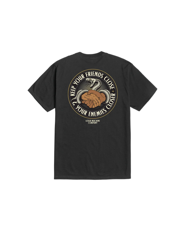 Loser Machine Company - Friend & Enemies T-Shirt - Black