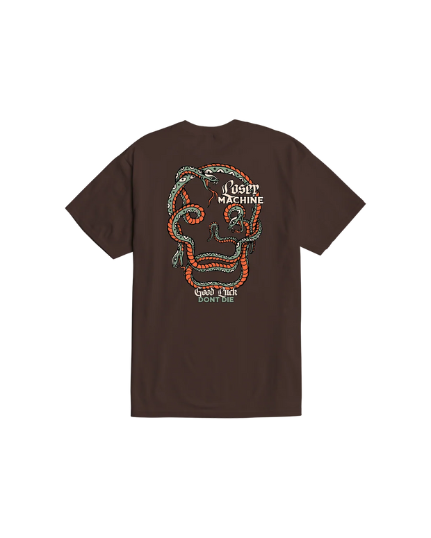 Loser Machine Company - Snake Eyes T-Shirt - Java Brown