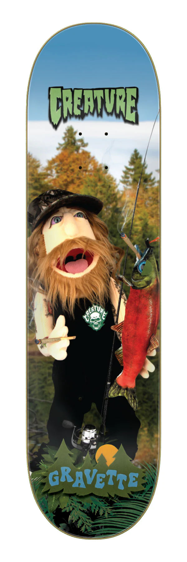 Creature - Gravette Fuzzy Creature Fiends Pro 8.3" Deck - Board Of Missoula