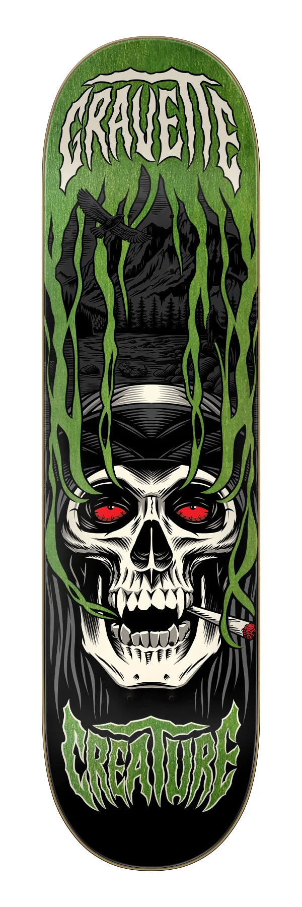 Creature - Gravette Hippie Skull IV 8.3" Deck
