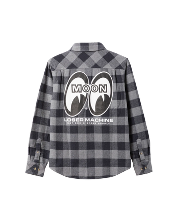 Loser Machine Company - Corona Woven Button Up Shirt - Black / Grey