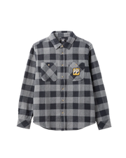 Loser Machine Company - Corona Woven Button Up Shirt - Black / Grey