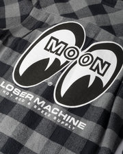 Loser Machine Company - Corona Woven Button Up Shirt - Black / Grey