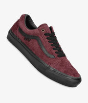 Vans- Skate Old Skool - Hairy Suede / Black / Burgundy