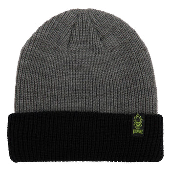 Creature - Bonehead Long Beanie - Black / Grey
