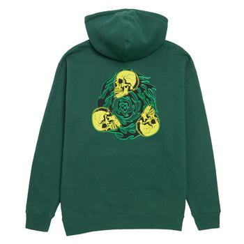 Creature - Spiral Skull Hoodie - Dark Green