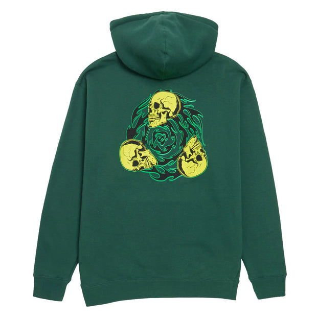 Creature - Spiral Skull Hoodie - Dark Green