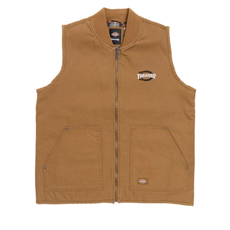 Dickies x Thrasher - Lined Vest - Brown Duck
