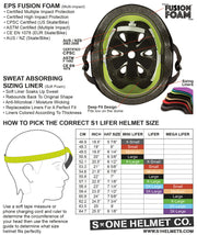 S1 Helmet Co - Lifer Helmet - Black Matte / Black Straps