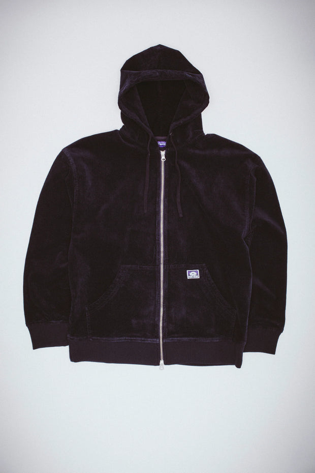 Corduroy zip discount up hoodie